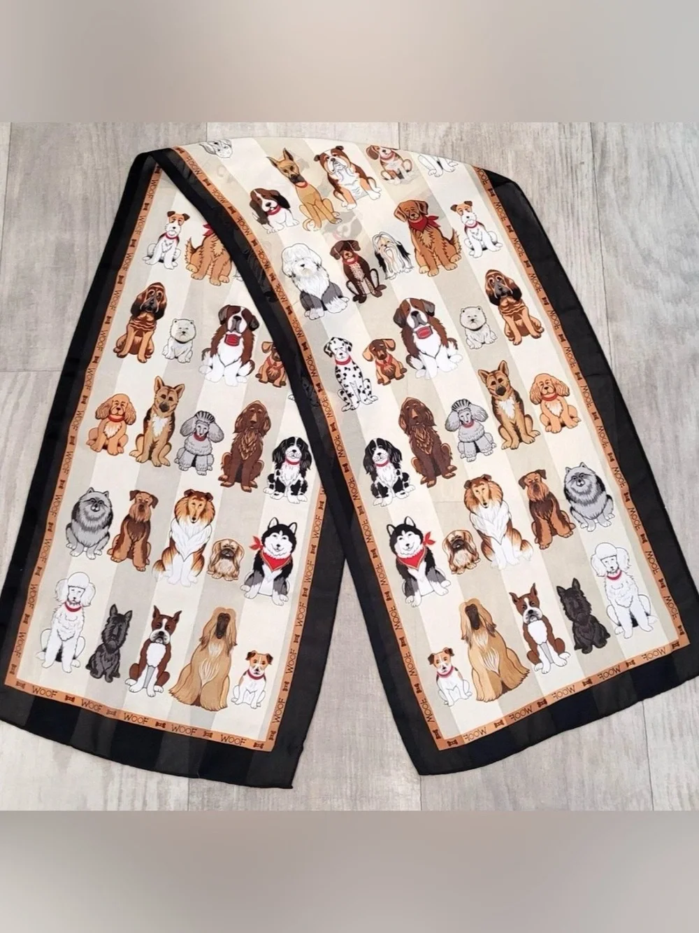 NWT Dog Lovers Polyester Scarf
